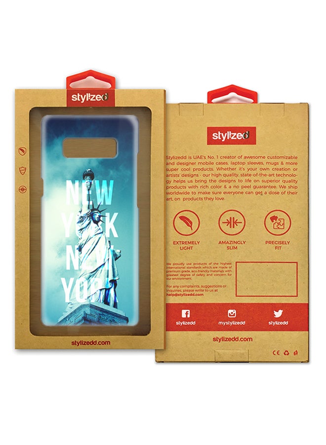 Stylizedd Plastic Slim Snap Case Cover Matte Finish For Samsung Galaxy Note8 New York New York - Image 3