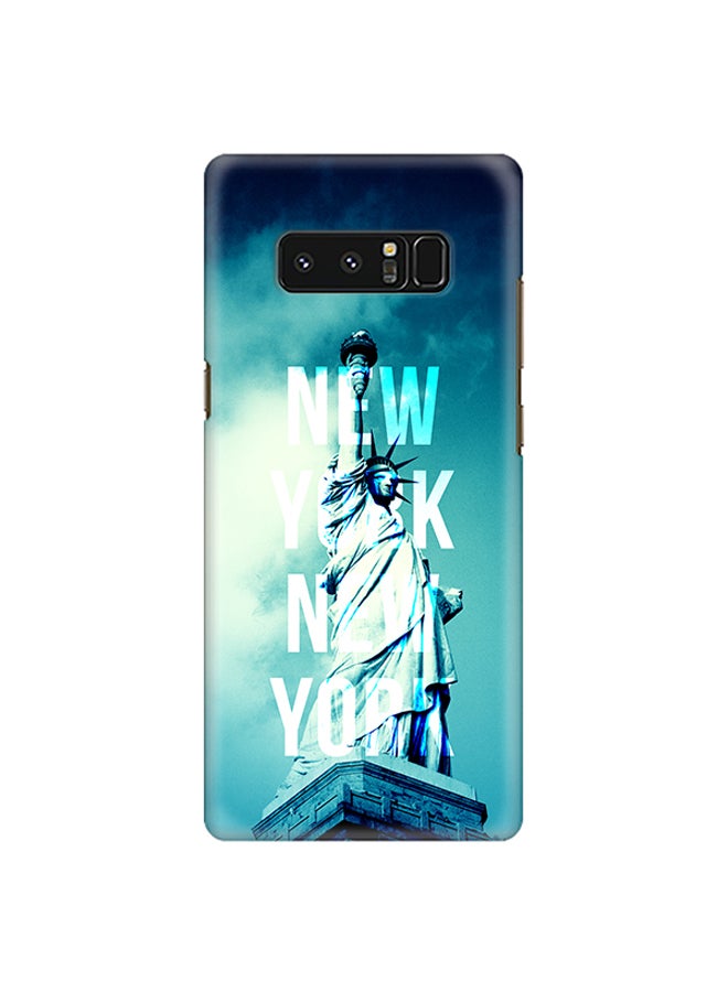 Stylizedd Plastic Slim Snap Case Cover Matte Finish For Samsung Galaxy Note8 New York New York - Image 1