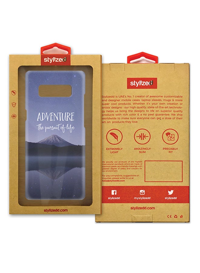 Stylizedd Plastic Slim Snap Case Cover Matte Finish For Samsung Galaxy Note8 Adventure - Image 3