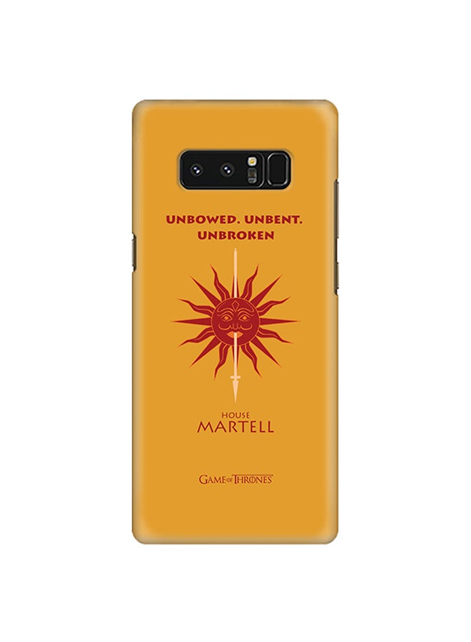 Stylizedd Plastic Slim Snap Case Cover Matte Finish For Samsung Galaxy Note8 GOT House Martell - Image 1