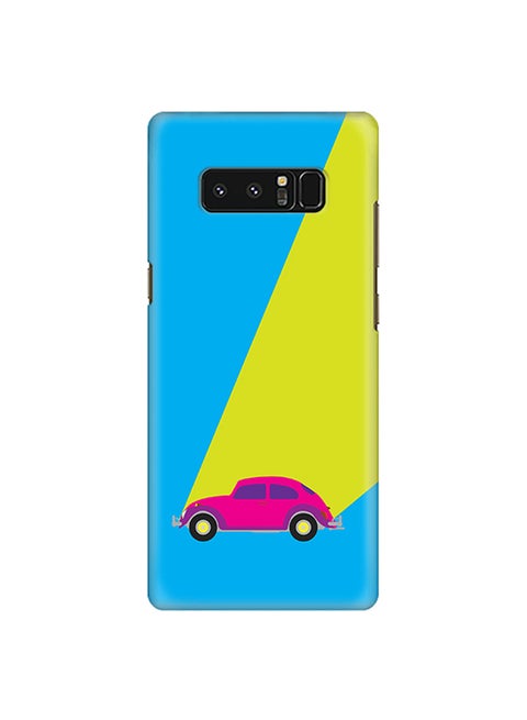 Plastic Slim Snap Case Cover Matte Finish For Samsung Galaxy Note8 Retro Bug Blue