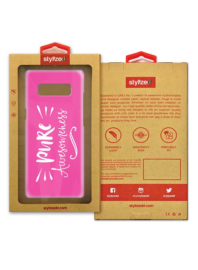 Stylizedd - Plastic Slim Snap Case Cover Matte Finish For Samsung Galaxy Note8 Pure Awesomeness - Image 1