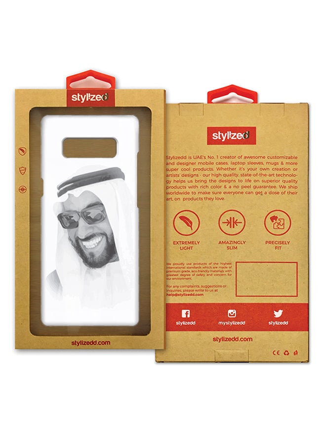 Stylizedd Plastic Slim Snap Case Cover Matte Finish For Samsung Galaxy Note8 Zayed, Our Father - Image 3
