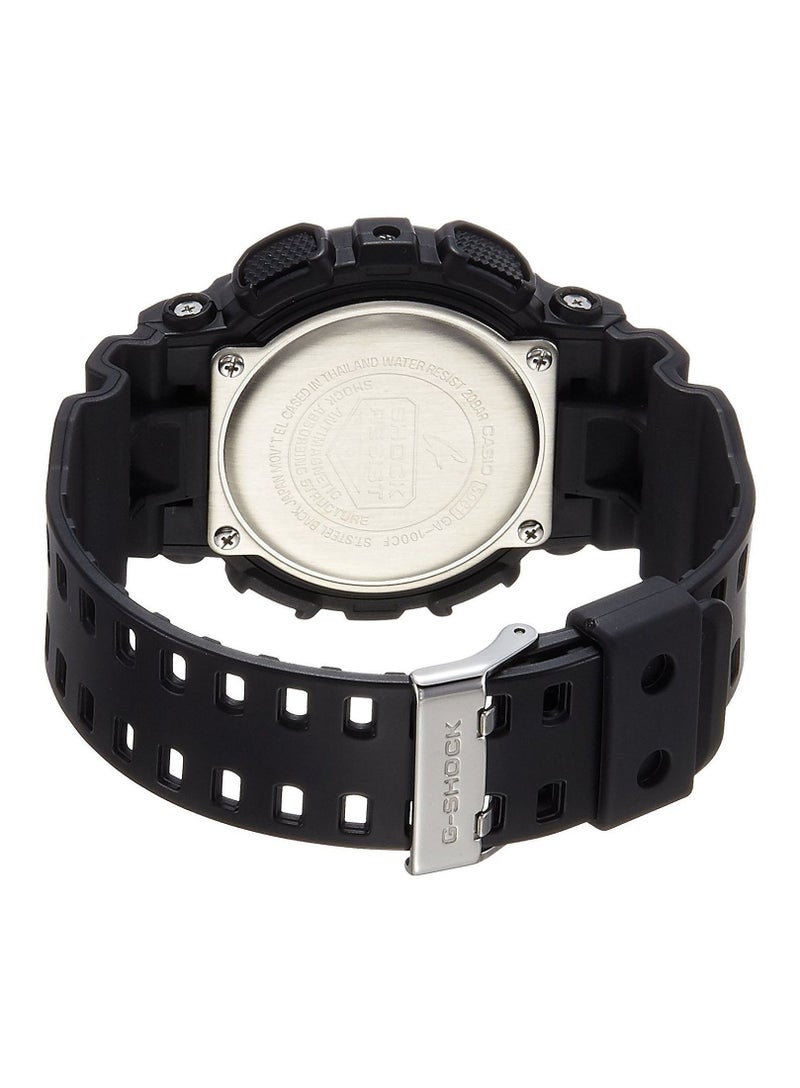 CASIO Men's Resin Analog/Digital Watch GA-100CF-1ADR - Image 2