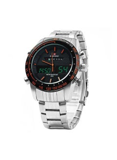 NAVIFORCE Men's Water Resistant Analog/Digital Stainless Steel Watch 9024  - Image 1