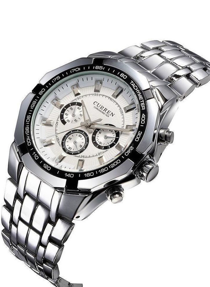 CURREN - men Stainless Steel Analog Quartz Watch M915W - Image 1