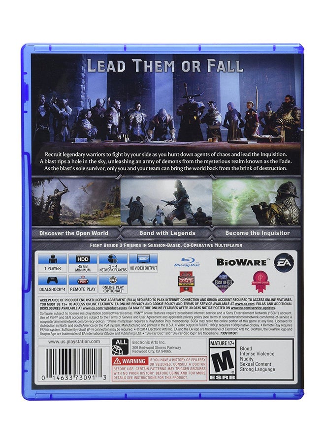 EA - Dragon Age Inquisition (Intl Version) - Role Playing - PlayStation 4 (PS4) - Image 1