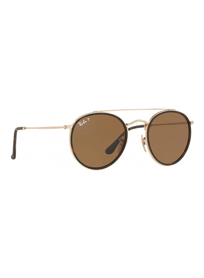 Ray-Ban UV Protection Round Sunglasses - RB3647N - Lens Size: 51 mm - Gold - Image 3