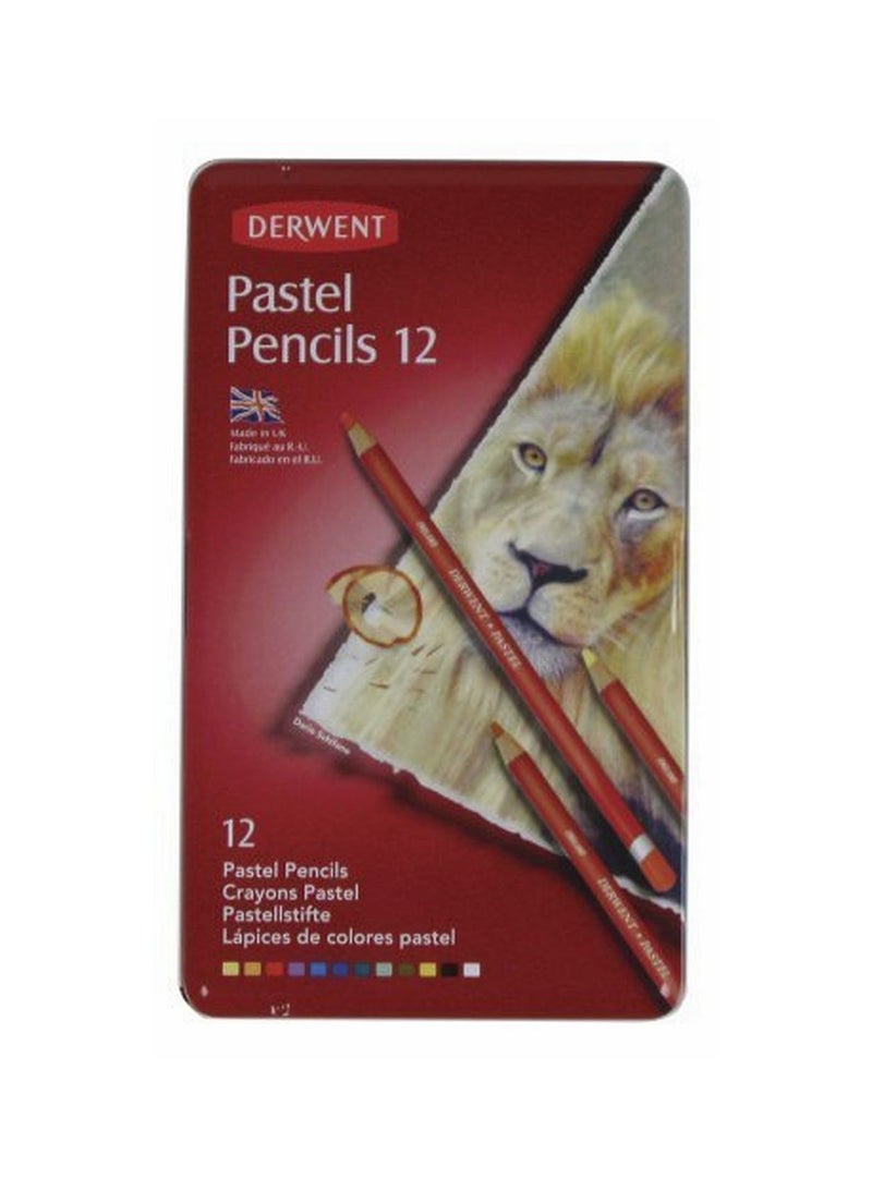 Pastel Pencil 12 Tin Multicolour
