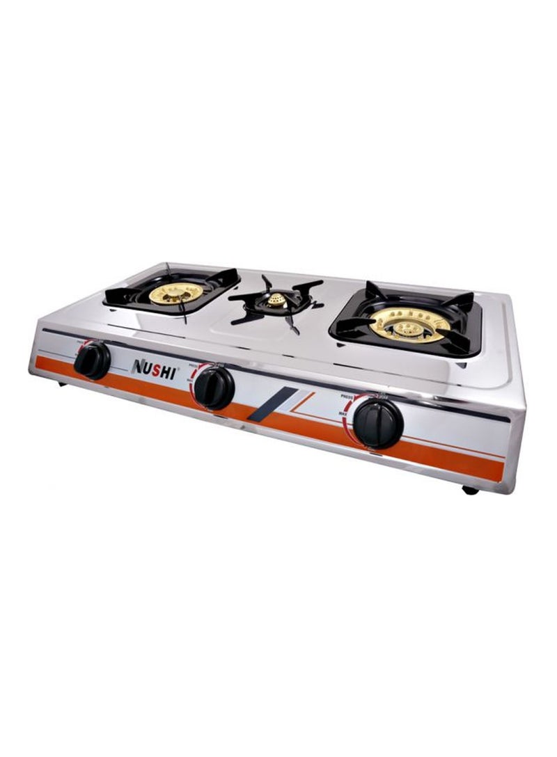 NUSHI 3-Gas Burner NS-303 Silver