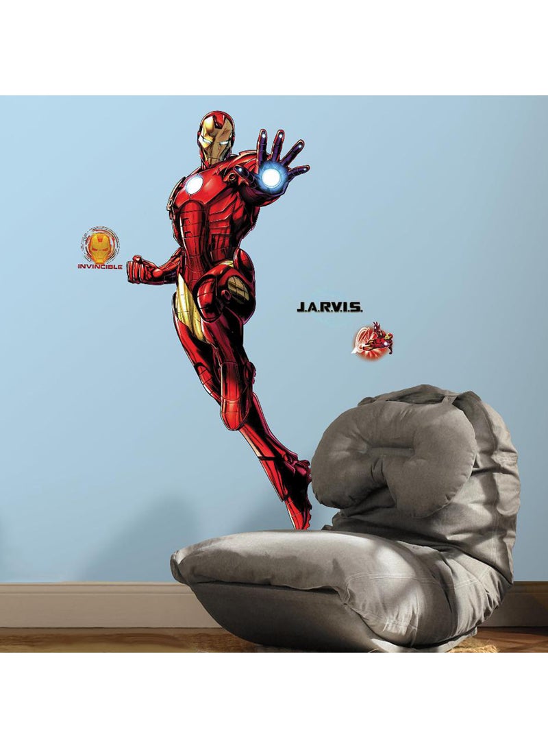 RoomMates Iron Man Giant Peel And Stick Wall Decals With Glow 