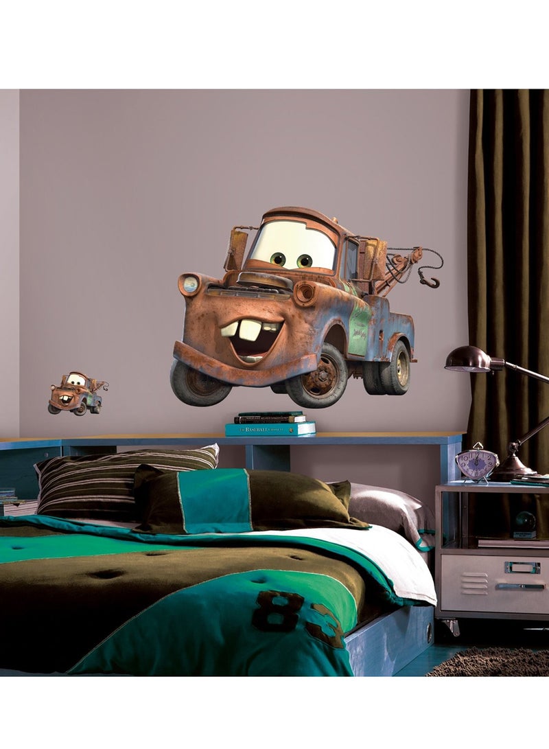 RoomMates Cars Mater Giant Wall Decal Brown 