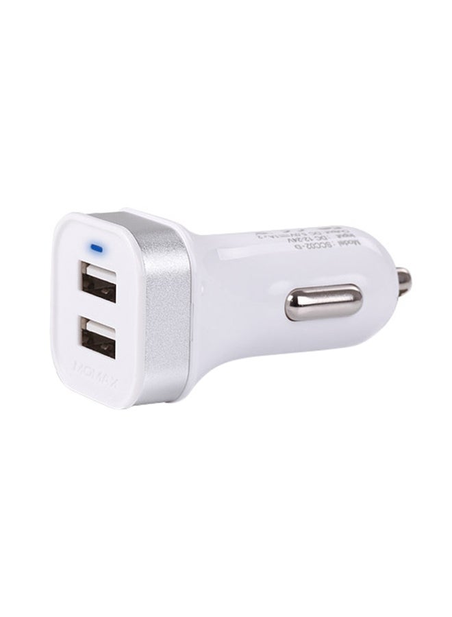 Momax - Single USB Output Car Charger White - Image 1