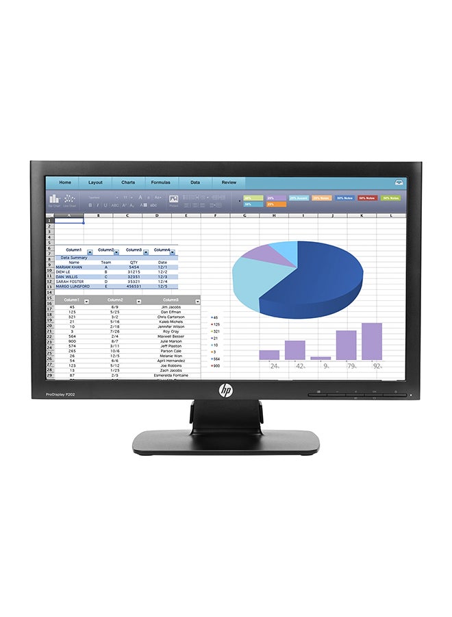 HP 20-Inch ProDisplay Monitor Black - Image 1