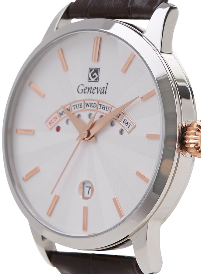Geneval of Switzerland Men's Analog Wrist Watch GL1511CRWO - 38 mm - Black  - Image 3