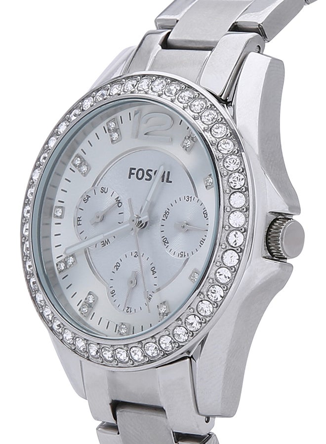 FOSSIL Women's Stainless Steel Analog Watch ES3202 - 38 mm - Silver  - Image 2