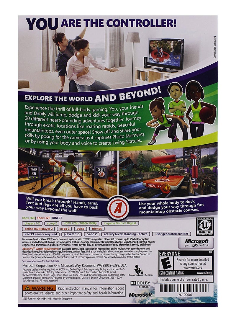 Microsoft Kinect Adventures - Kinect Required - PAL - Xbox 360  - Image 2