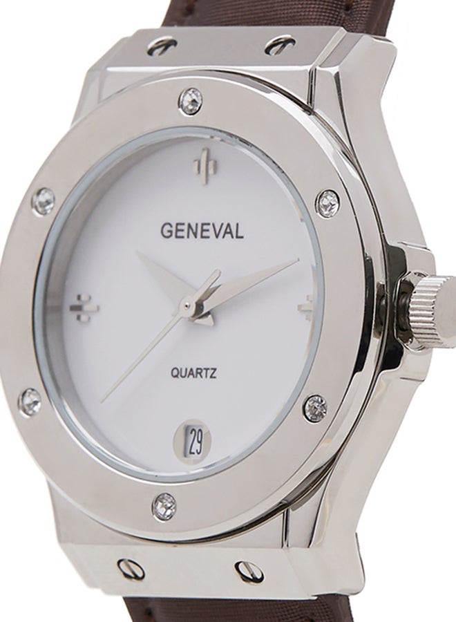 Geneval of Switzerland Women's Analog Wrist Watch GLS1612WWO - 33 mm - Black - Image 3