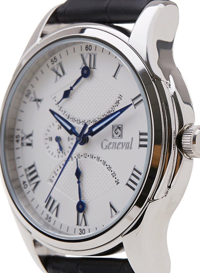 Geneval of Switzerland Men's Analog Watch GL1617WWB - 37 mm - Black  - Image 3