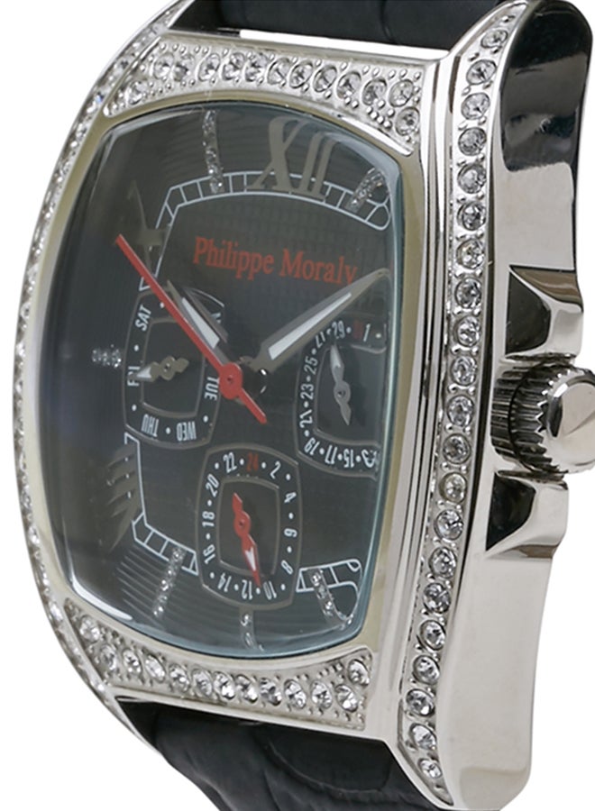 Philippe Moraly of Switzerland Women's Analog Watch LS1140WBB - 35 mm - Black - Image 3