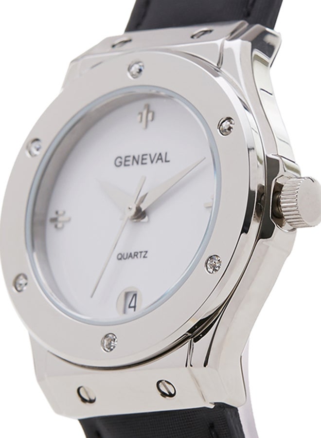 Geneval of Switzerland Women's Analog Wrist Watch GLS1612WWB - 33 mm - Black  - Image 3