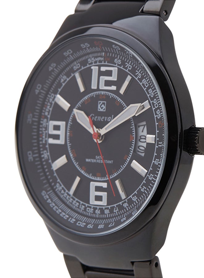 Geneval of Switzerland Men's Analog Wrist Watch GM121BB - 40 mm - Black  - Image 3