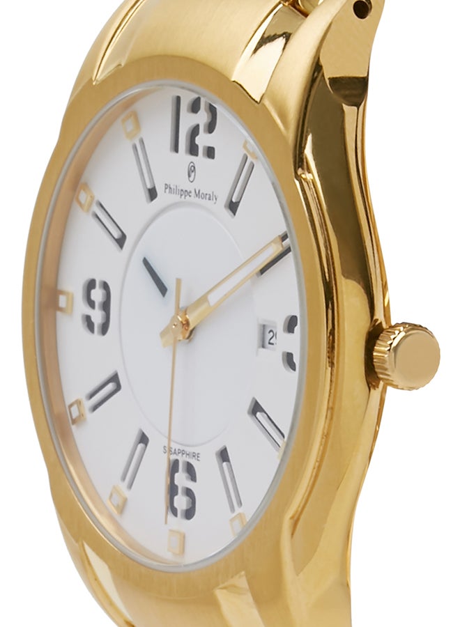فيليب مورالي السويسرية ساعة يد بعقارب طراز M1321GW - 32 ملم - ذهبي للرجال - Image 3