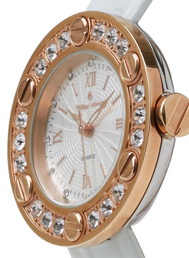 Philippe Moraly of Switzerland Women's Analog Watch LS1156RWW - 32 mm - White - Image 3