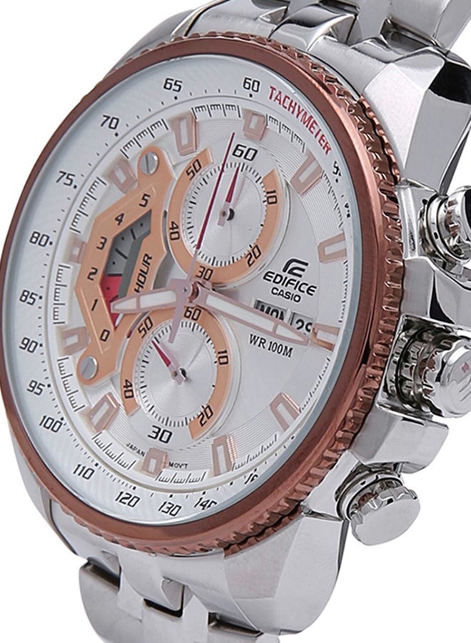 كاسيو ساعة يد إديفيس بعقارب طراز EF-558D-7AVDF - 49 مم - فضي للرجال - Image 2