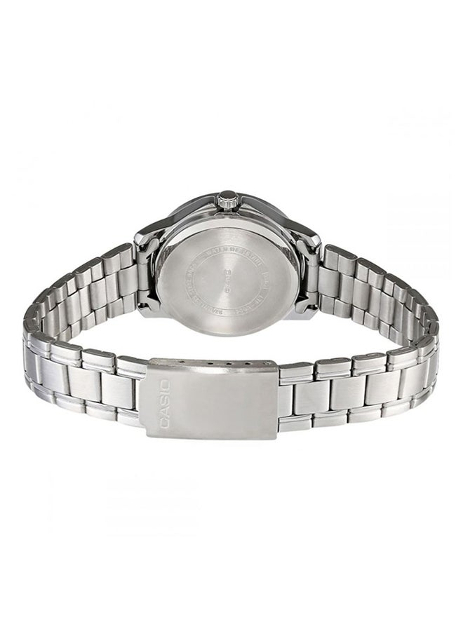 CASIO Women's Stainless Steel Analog Quartz Watch LTP-V004D-1B - 25 mm - Silver - Image 2