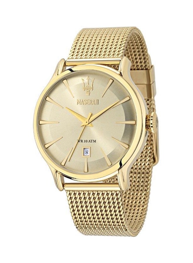 Maserati men Epoca Stainless Steel Mesh Quartz Watch R8853118003