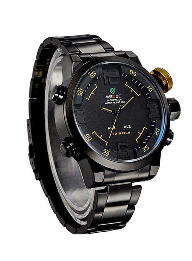 Men's LED Sports Waterproof Design Alarm Analog/Digital Watch WT1061Y2