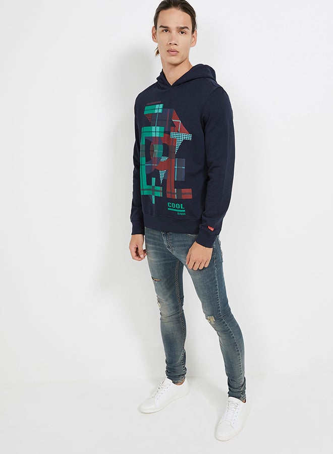 Six Valves - Printed Sweatshirt Blue - Image 1