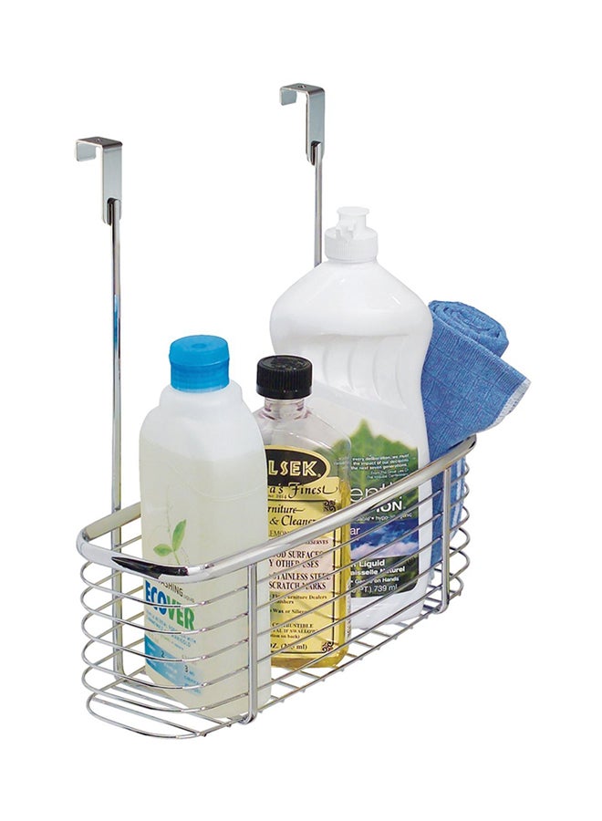 InterDesign Hanging Storage Basket Organizer Chrome 11x12x5inch - Image 2