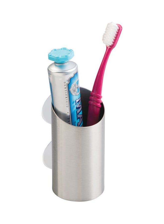 InterDesign Forma Toothbrush And Razor Cup Silver - Image 2