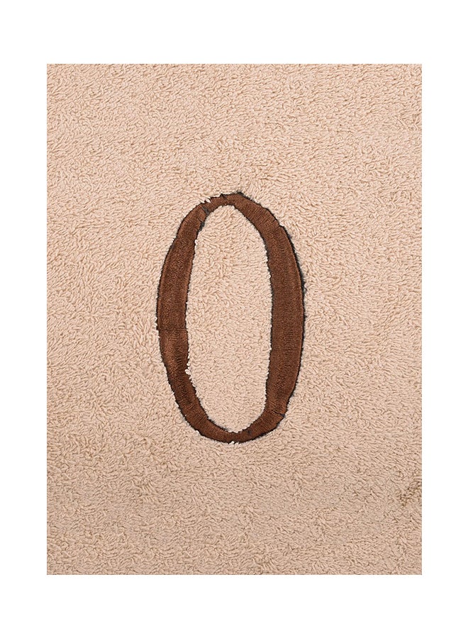 ستايل بريمير منشفة حمام مطرزة بحرف O بيج 76x140سم - Image 3