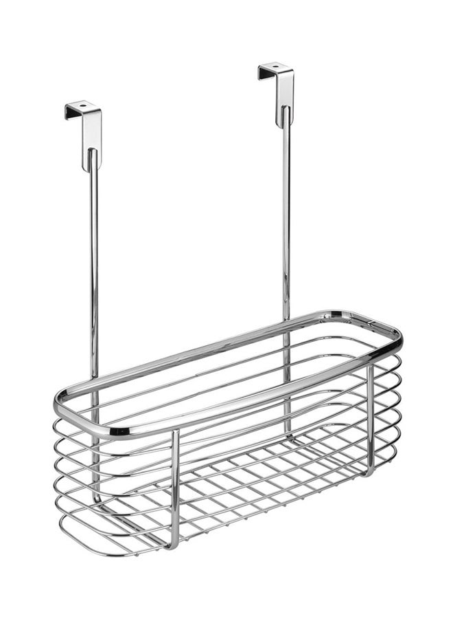 InterDesign Hanging Storage Basket Organizer Chrome 11x12x5inch - Image 1