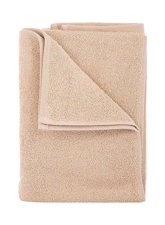 Style Premiere Embroidered H Bath Towel Beige 76x140cm  - Image 2