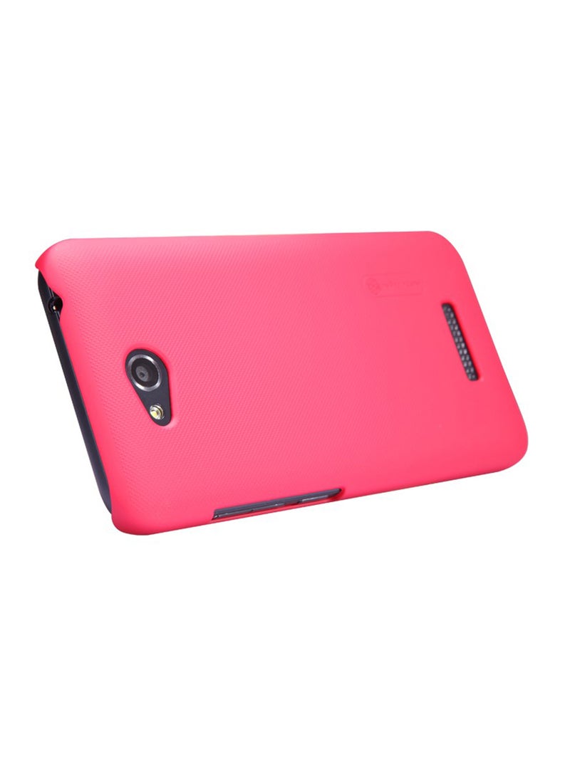 نيلكين سوبر فروستد شيلد غطاء مقوى مع لاصقة حماية الشاشة لجهاز إتش تي سي ديزاير 616 أحمر - Image 2