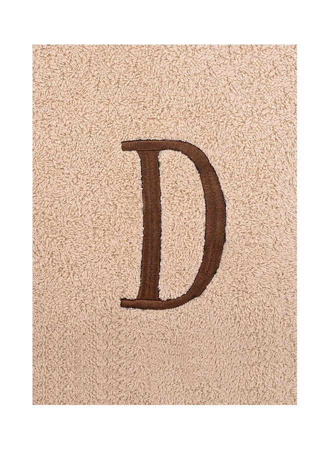 Style Premiere Embroidered D Bath Towel Beige 76x140cm  - Image 3