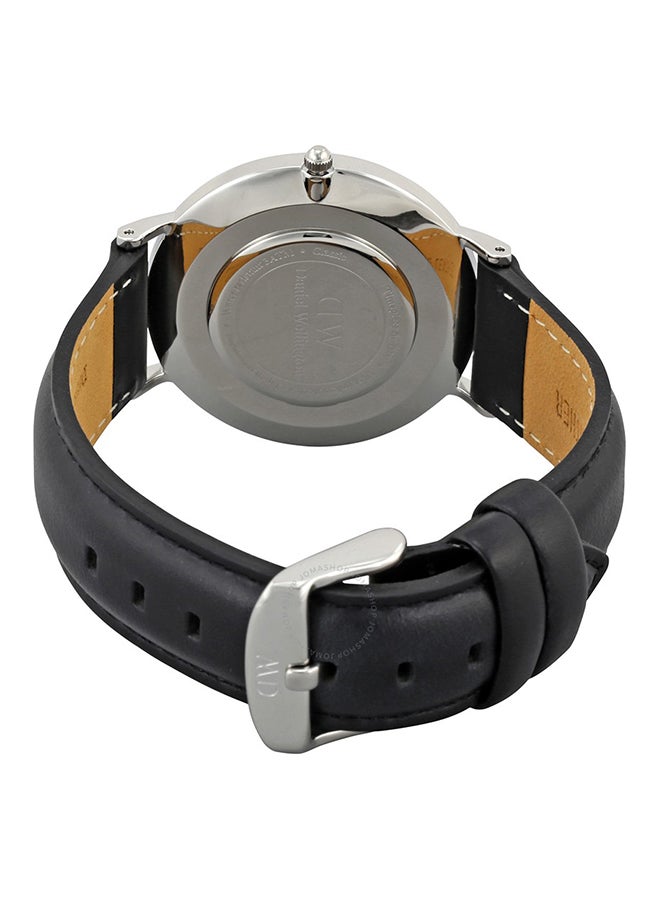 DANIEL WELLINGTON unisex Classic Sheffield Leather Wrist Watch DW00100145 - Image 2