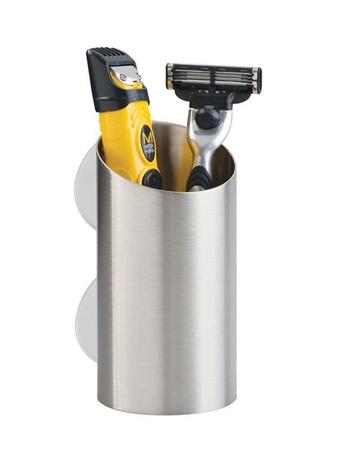 InterDesign Forma Toothbrush And Razor Cup Silver - Image 3