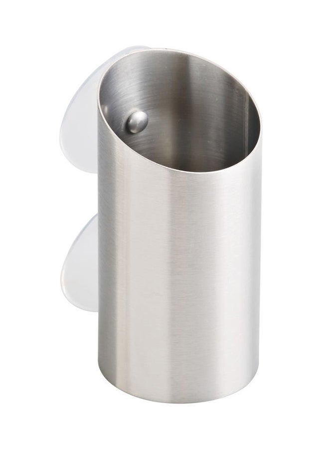 InterDesign Forma Toothbrush And Razor Cup Silver - Image 1