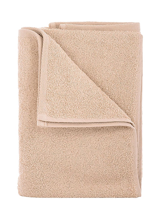 Style Premiere Embroidered U Bath Towel Beige 76x140cm  - Image 2