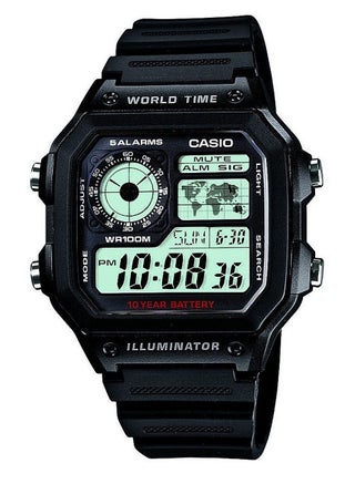 Men's Water Resistant Resin Digital Watch AE-1200WH-1AVDF - 42 mm - Black - v1506694604/N11815961A_1