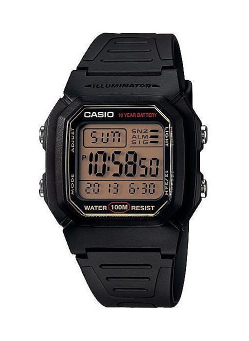 CASIO Men's Digital Quartz Watch W-800HG-9AVA - 37 mm - Black  - Image 1