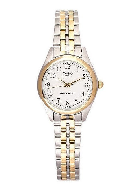 CASIO Women's Water Resistant Stainless Steel Analog Watch LTP-1129G-7BRDFF - Image 1