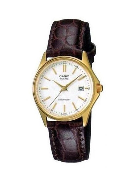 كاسيو ساعة يد إنتايسر بعقارب ومقاومة للماء طراز LTP-1183Q-7ADF - مقاس 32 مم - لون أسود للنساء - Image 1