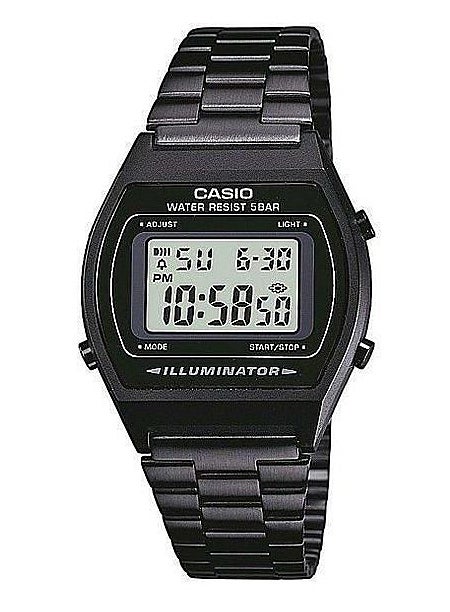 CASIO Men's Stainless Steel Digital Quartz Watch B-640WB-1A - 35 mm - Black  - Image 1
