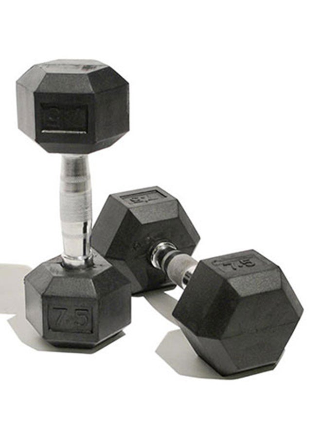 BODY SCULPTURE 2-Piece Hex Rubber Dumbbell 2x9 kg 9kg